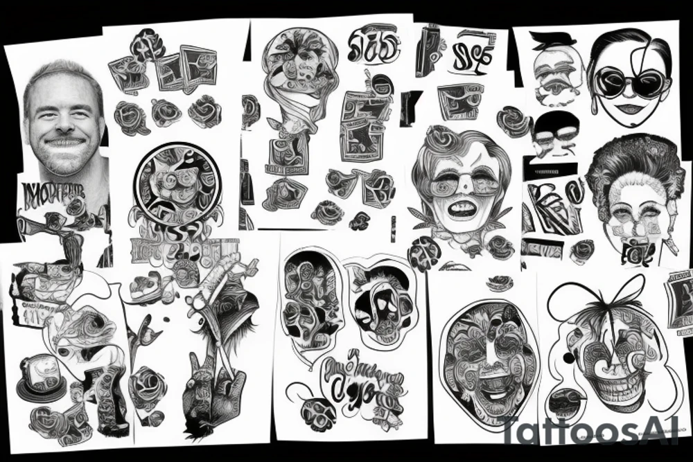 Laugh now cry later money bags lonely tattoo idea