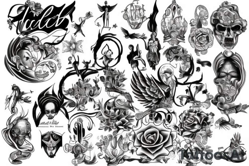 Heaven God tattoo idea