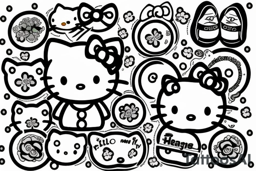 hello kitty tattoo idea