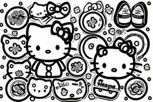 hello kitty tattoo idea