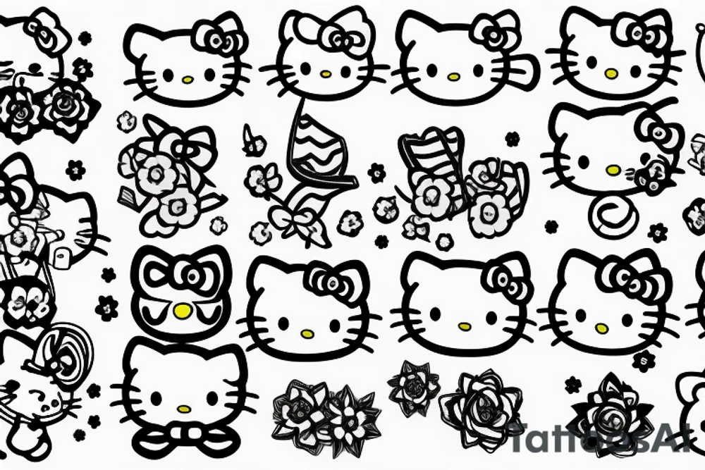 hello kitty tattoo idea