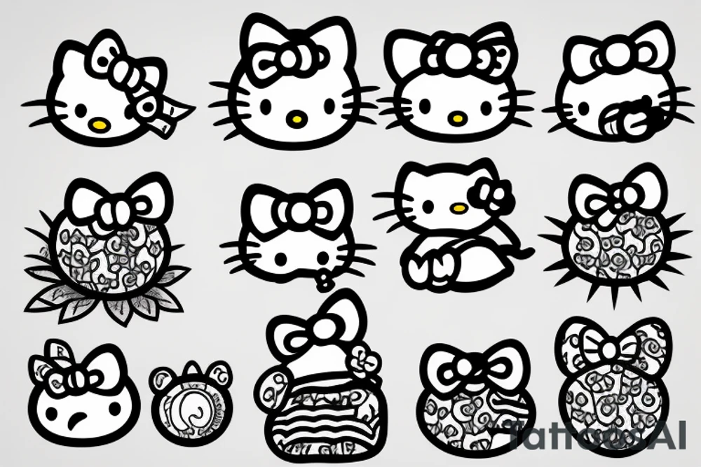 hello kitty tattoo idea