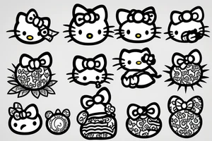 hello kitty tattoo idea