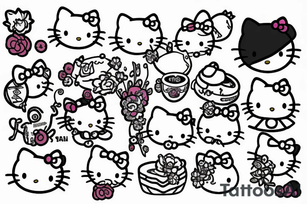 hello kitty tattoo idea