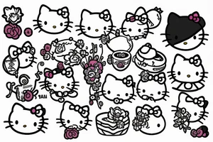hello kitty tattoo idea