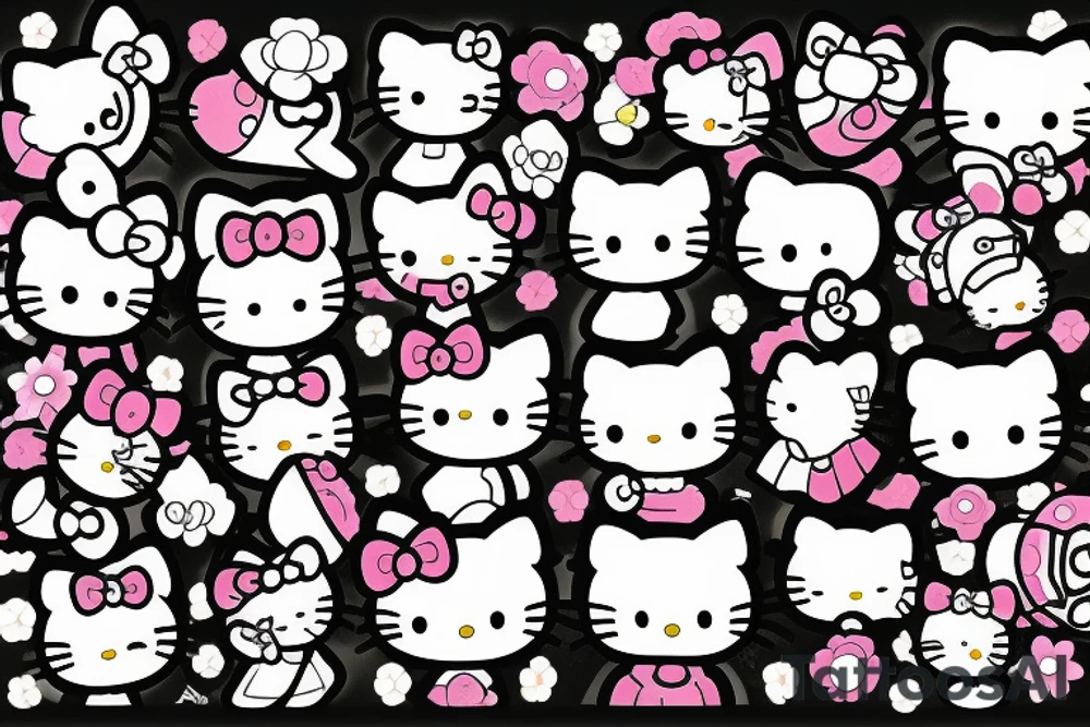 hello kitty tattoo idea