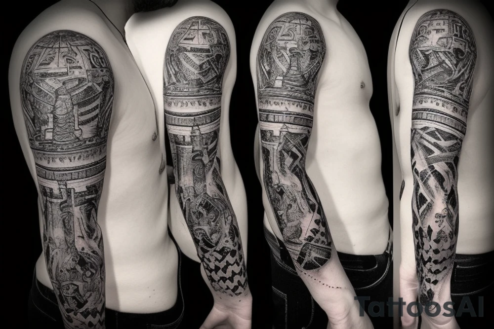 Pawn chess piece with king chess piece shadow tattoo idea