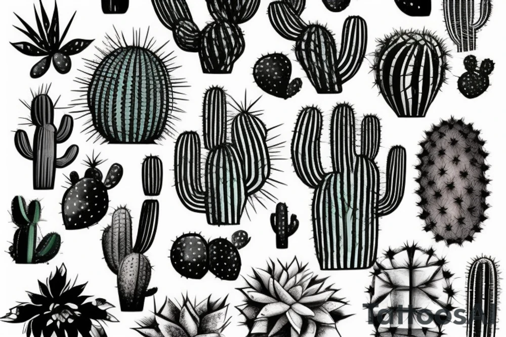 cactus tattoo idea