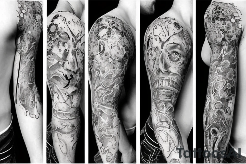 human body tattoo idea