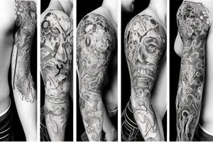 human body tattoo idea
