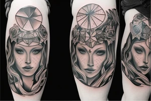human body tattoo idea