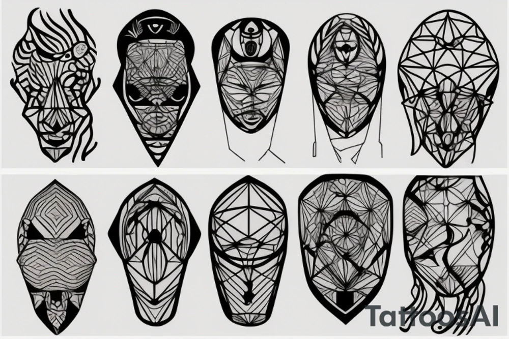human body tattoo idea