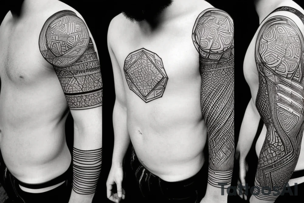 human body tattoo idea