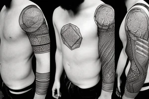 human body tattoo idea