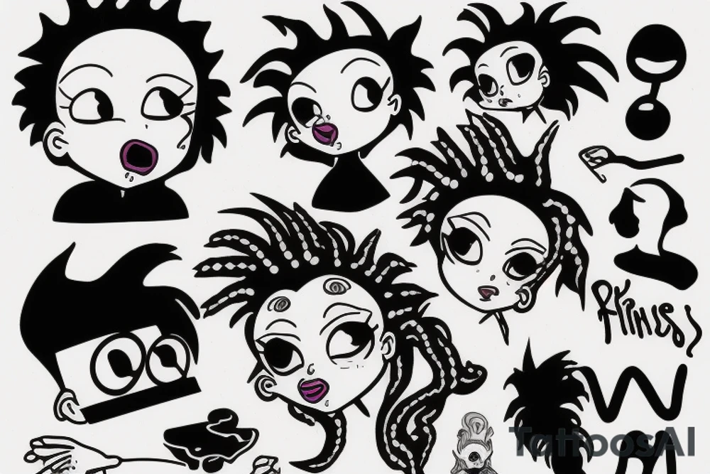 Cynthia from rugrats smoking tattoo idea