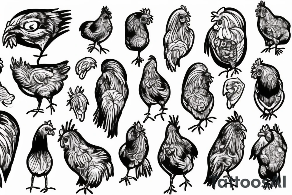 Chicken tattoo idea