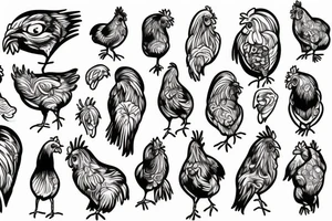 Chicken tattoo idea