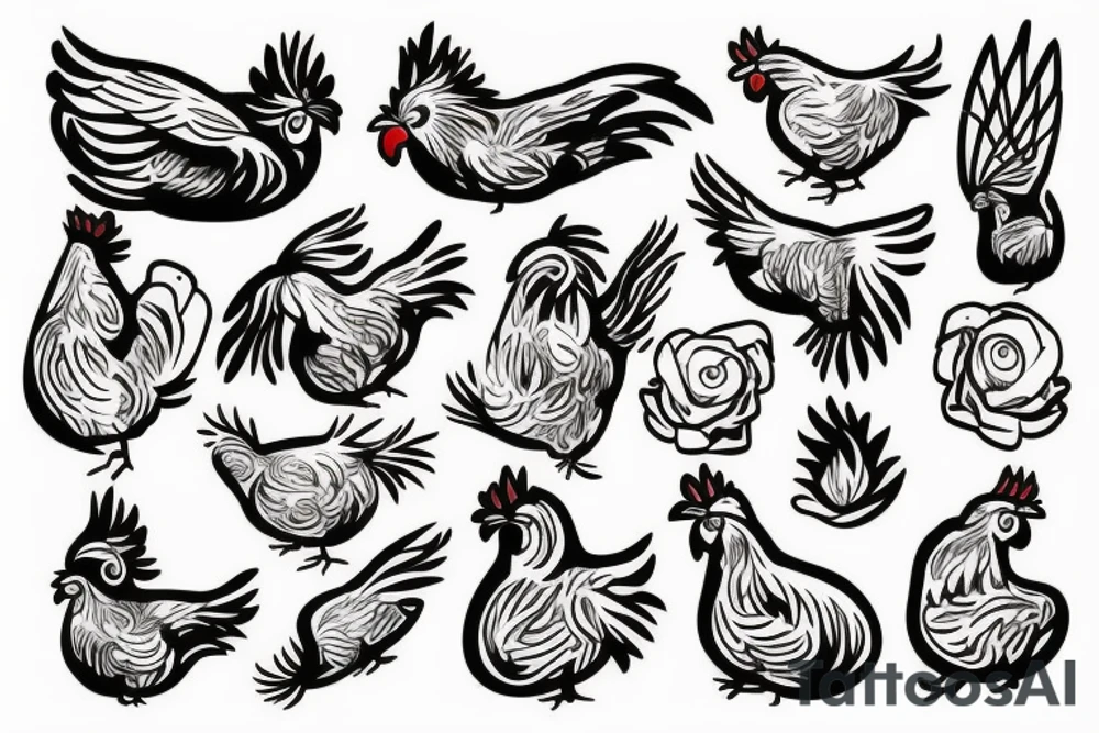 Chicken tattoo idea