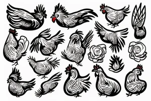 Chicken tattoo idea