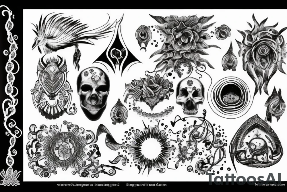 spiritual connection with karmic beleive tattoo idea