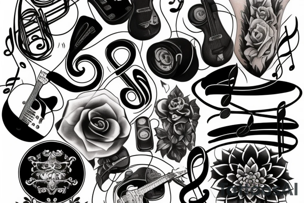 Music tattoo idea