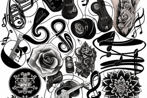 Music tattoo idea