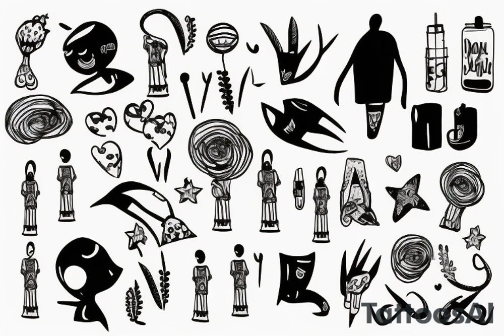 A lonely person tattoo idea