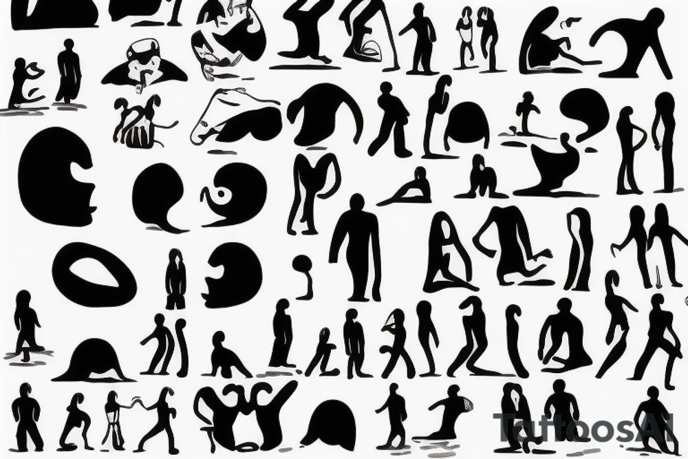the feeling of loneliness in a crowded room tattoo idea