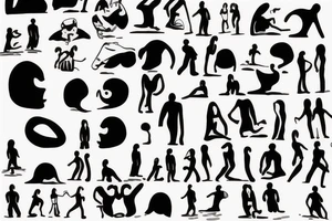 the feeling of loneliness in a crowded room tattoo idea