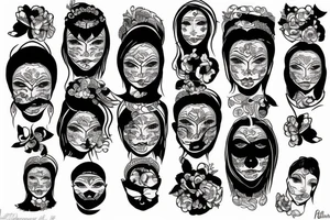 “Human face” tattoo idea