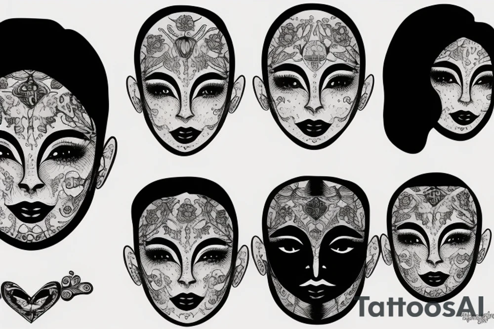 “Human face” tattoo idea