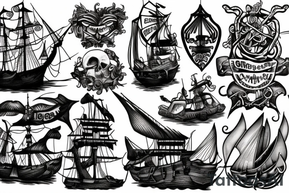 Shipwreck tattoo idea