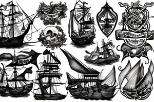 Shipwreck tattoo idea