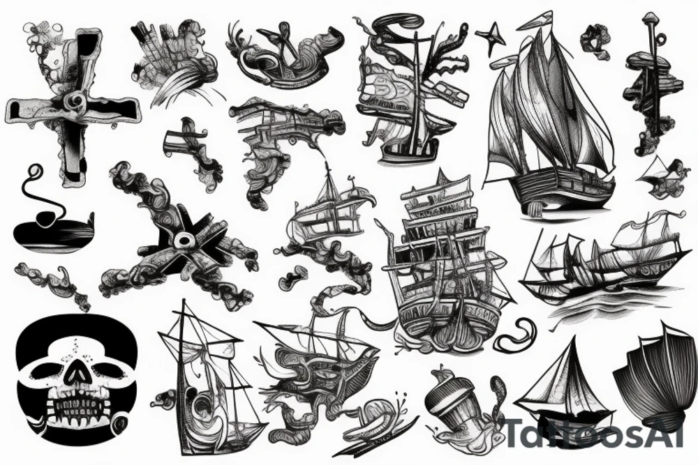Shipwreck tattoo idea