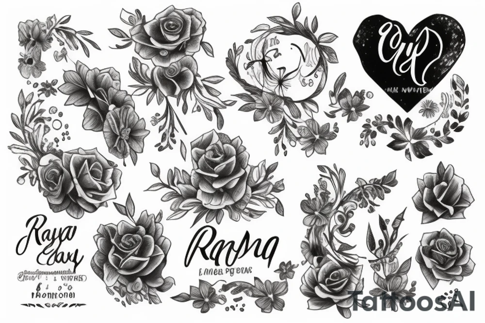 on the name "Rayna" tattoo idea