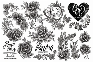 on the name "Rayna" tattoo idea