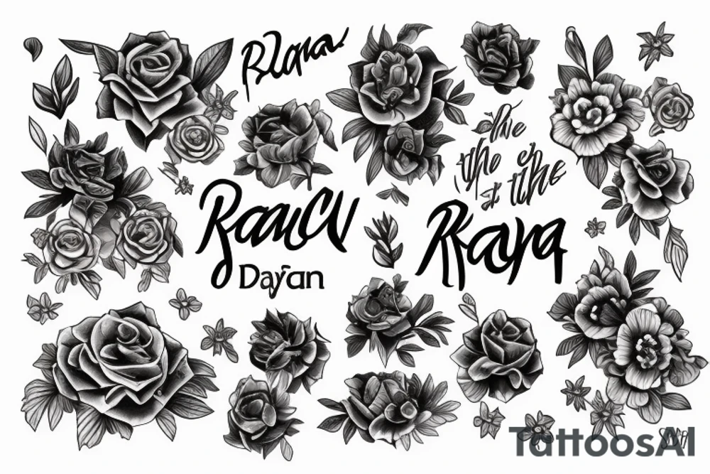 on the name "Rayna" tattoo idea