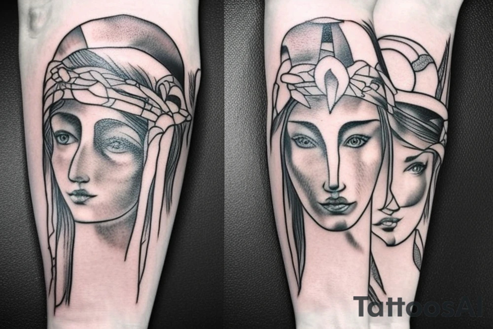 greek mythology forearm tattoo idea