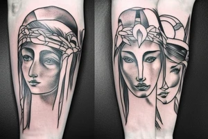 greek mythology forearm tattoo idea