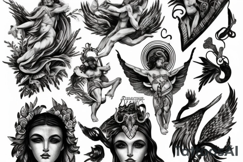 greek mythology epic tattoo idea