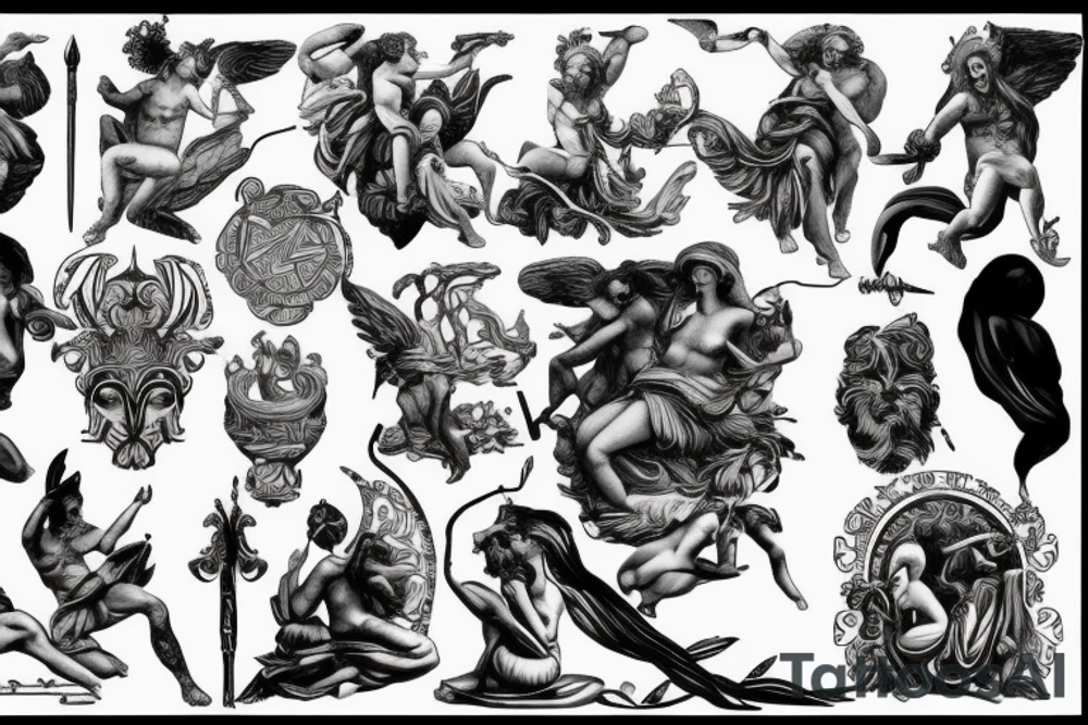 greek mythology epic tattoo idea
