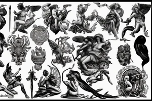 greek mythology epic tattoo idea