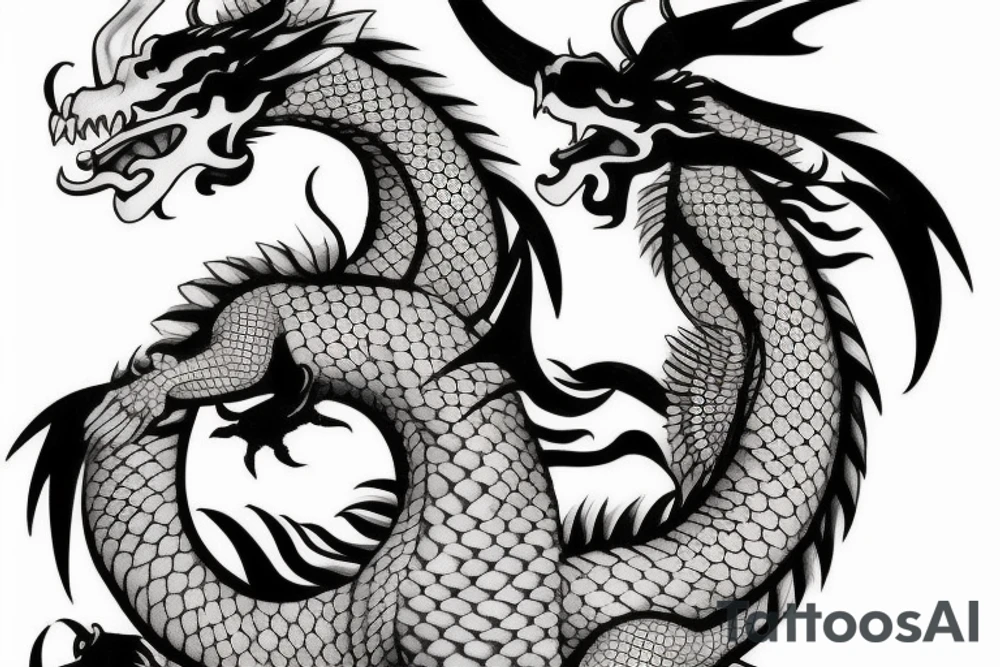 irezumi dragon sleeve tattoo idea