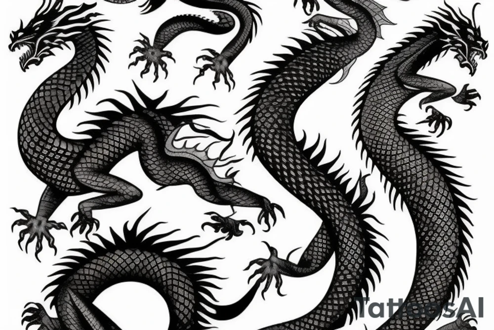 irezumi dragon sleeve tattoo idea