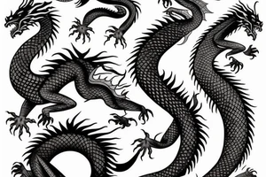 irezumi dragon sleeve tattoo idea