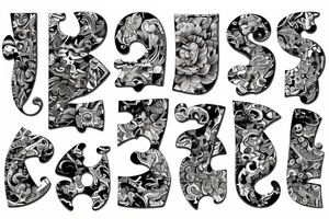 longing puzzle piece yin and yan tattoo idea