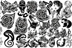 longing puzzle piece yin and yan tattoo idea