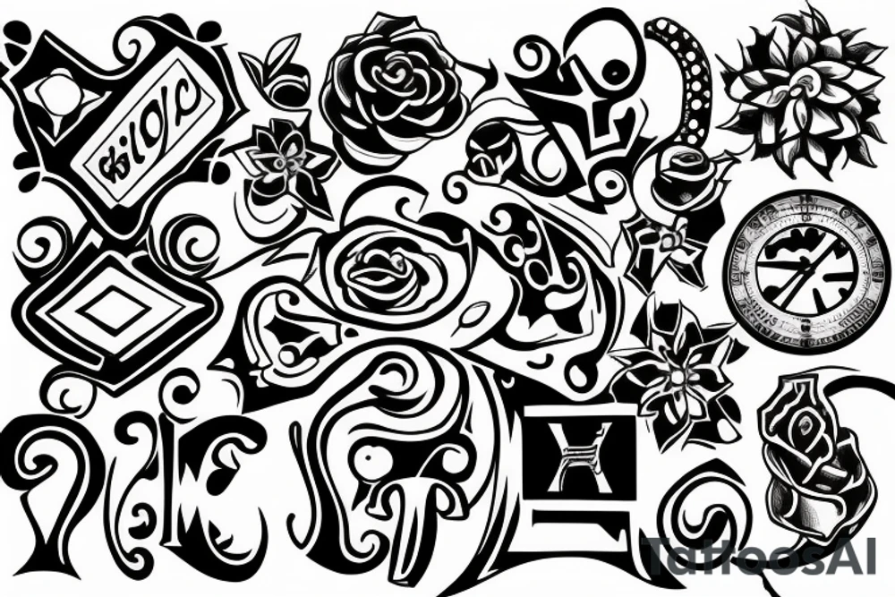longing puzzle piece tattoo idea
