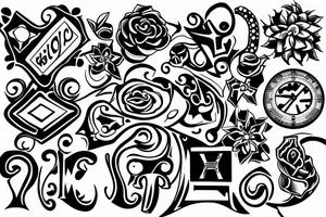 longing puzzle piece tattoo idea
