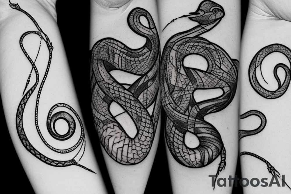 snake
constellation tattoo idea